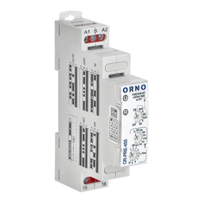 ORNO Schodiskový automat 7 prevádzkových režimov 16A OR-PRE-455