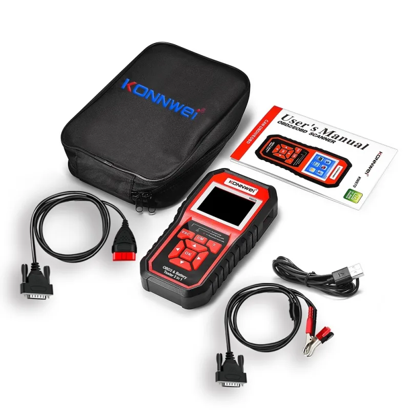 Diagnostický merač, OBD2 skener, tester batérií Konnwei KW870 autodiagnostika