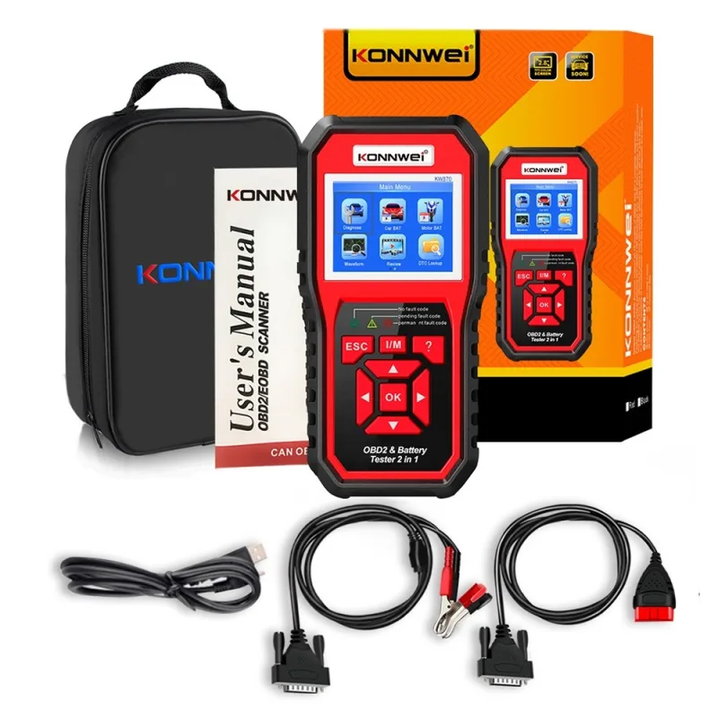 Diagnostický merač, OBD2 skener, tester batérií Konnwei KW870 autodiagnostika
