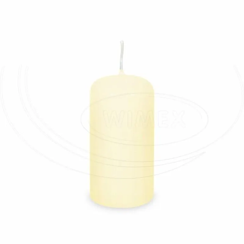 Svíčka válcová Ø 50 x 100 mm béžová [4 ks] (33209)