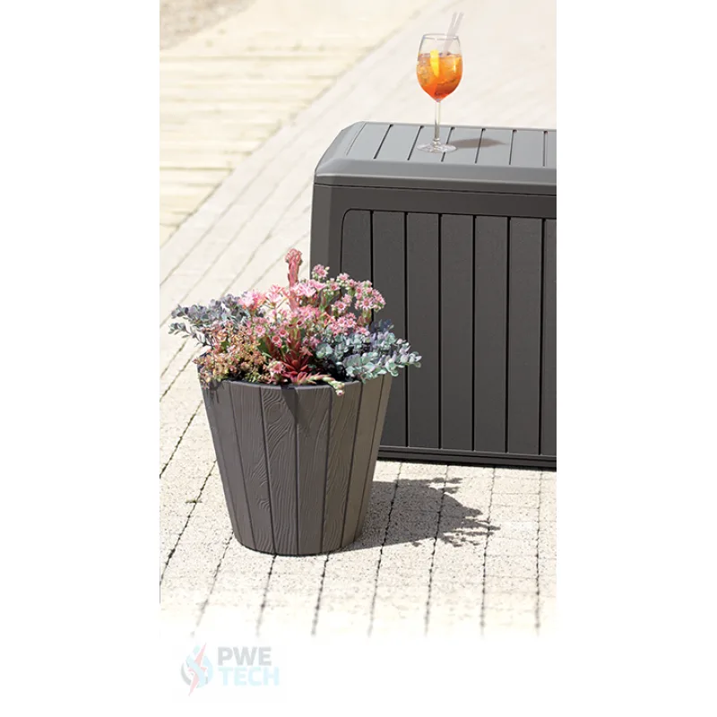 Prosperplast s.r.o. Záhradný box BOXE BOARD umbra 116cm - 290L