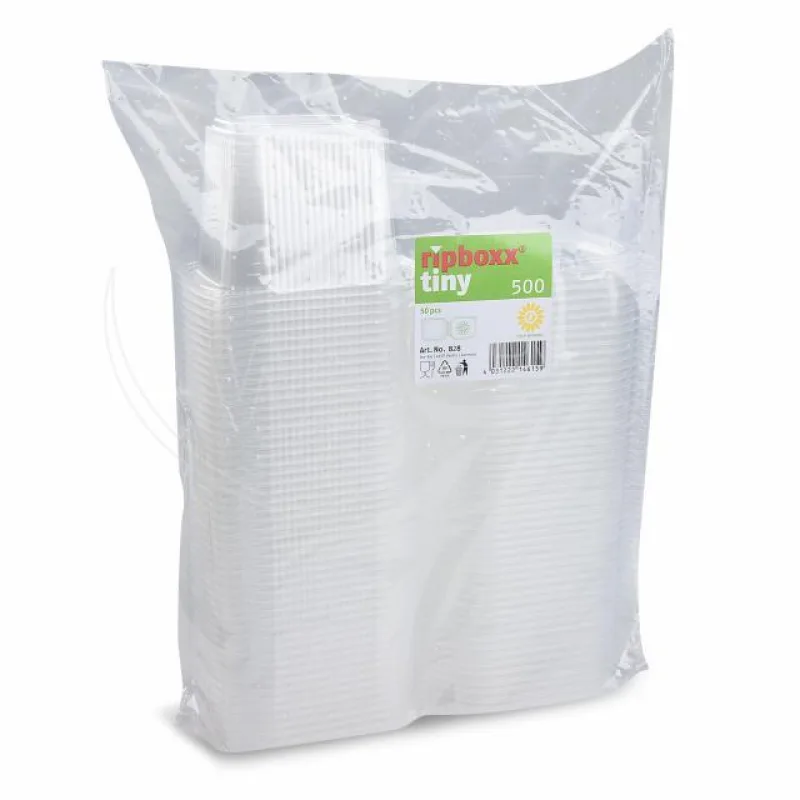 Miska oválná průhledná "Ripboxx Tiny" s víčkem 500 ml (PP) [50 ks] (PP828)