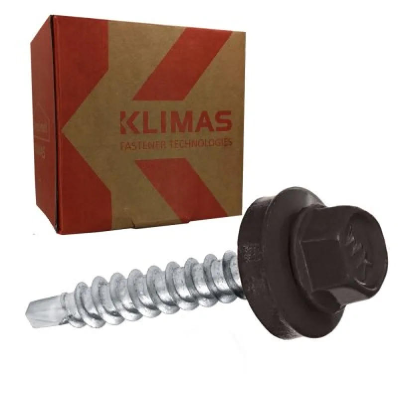 Strešné farmárske vruty 4,8X55 mm - RAL 8019