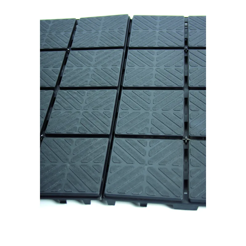 Prosperplast s.r.o. Plastové dlaždice záhradné EASY SQUARE čierna 40x40cm-balenie (9ks) 1,5m2