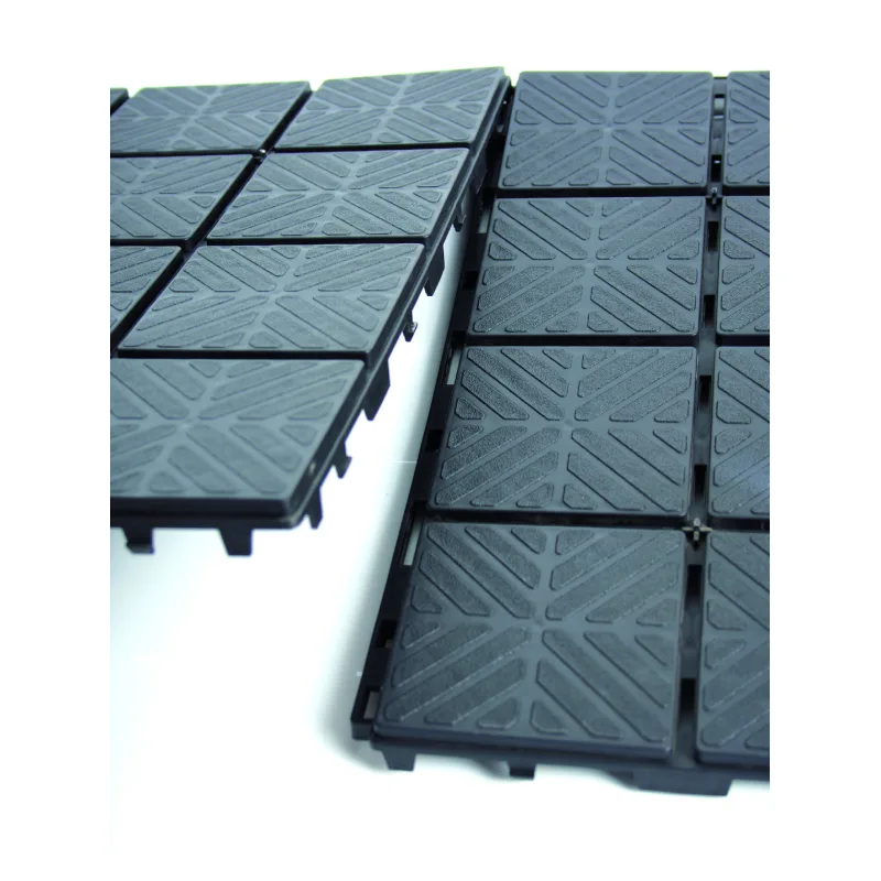 Prosperplast s.r.o. Plastové dlaždice záhradné EASY SQUARE čierna 40x40cm-balenie (9ks) 1,5m2