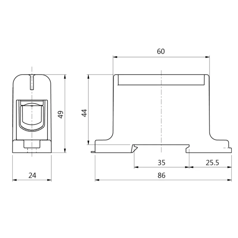 ELEMAN Svorka univerzálna UK 95/1 A, 245A, 1x95mm2 1pól., AL/CU, krytá, sivá, na DIN a Montážnu dosku