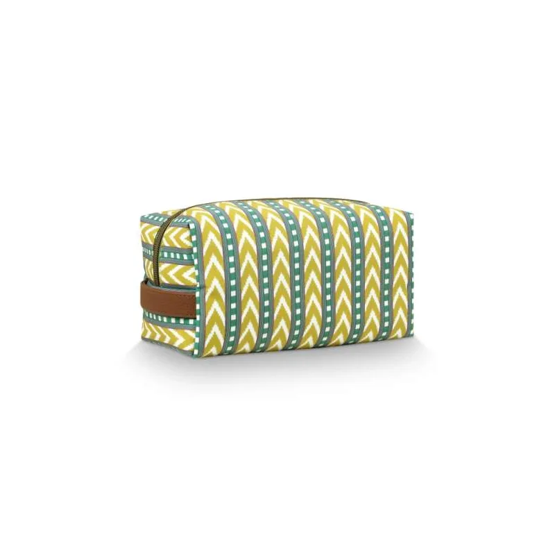 Pip Studio Coco Samba Stripe kosmetická taška, limetková