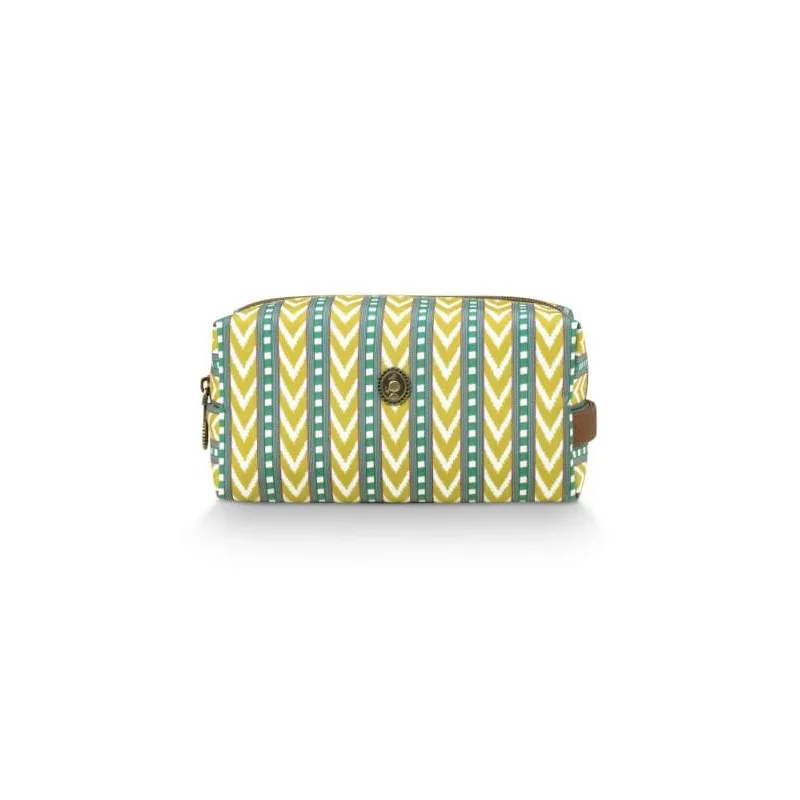 Pip Studio Coco Samba Stripe kosmetická taška, limetková