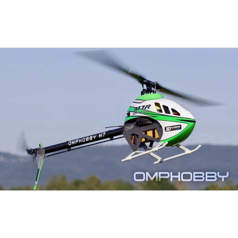 OMP M7R kits+blade+motor+ESC+Bt modul-zelená