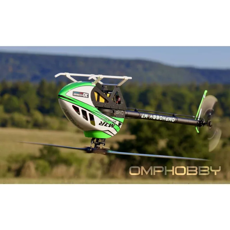 OMP M7R kits+blade+motor+ESC+Bt modul-zelená