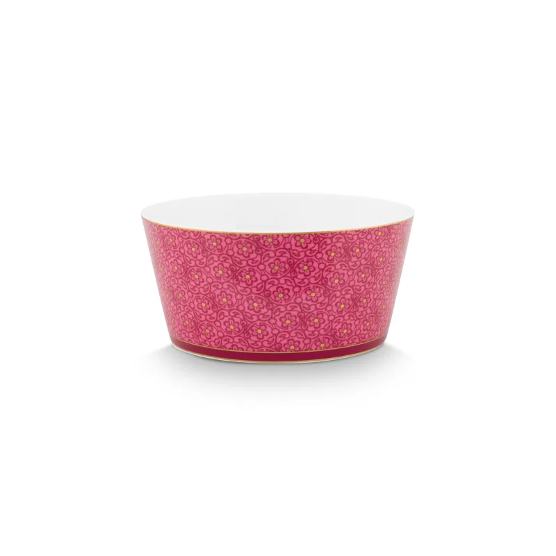 Pip Studio Flower Festival Oriental sada 4 kusů misek Ø12cm, růžová