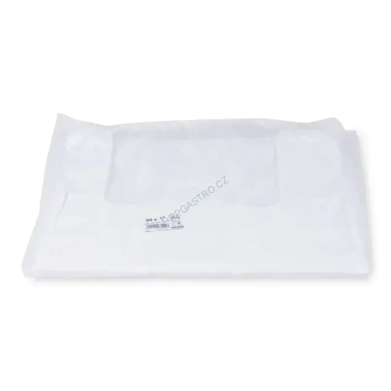 Tašky 18 kg (HDPE) bílé 40+20 x 60 cm -extra silné- [50 ks] (68440-10N)