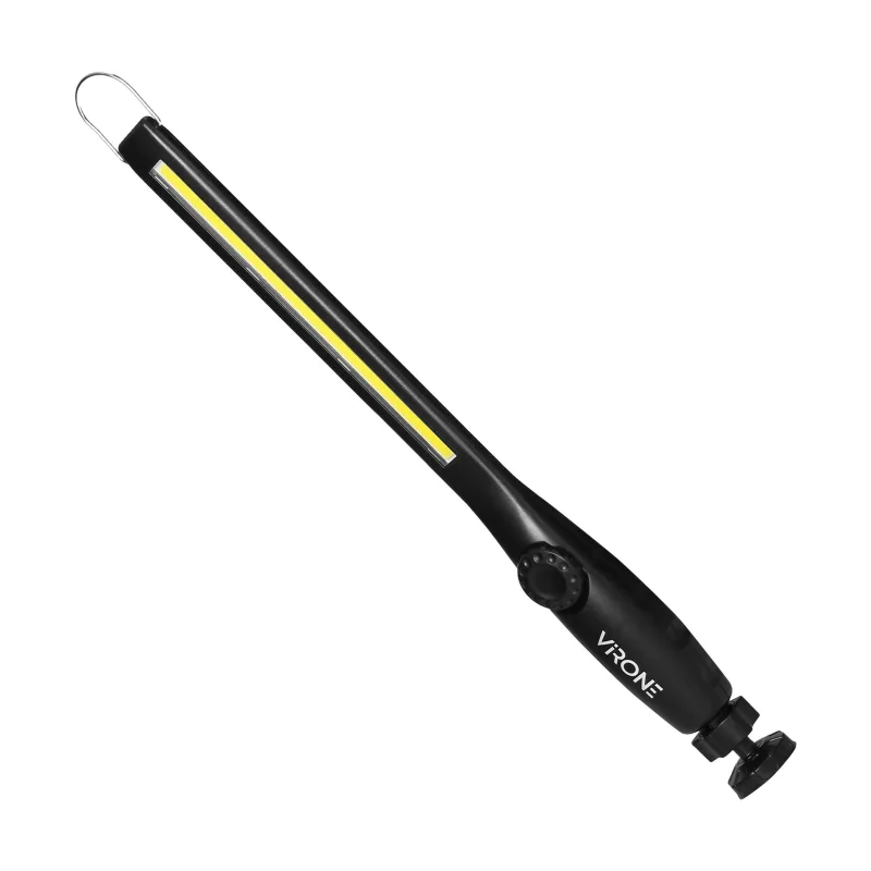 VIRONE LED dielenská baterka ( svietidlo ) 10W, 400lm, 2000mAh, stmievač, magnet, háčik