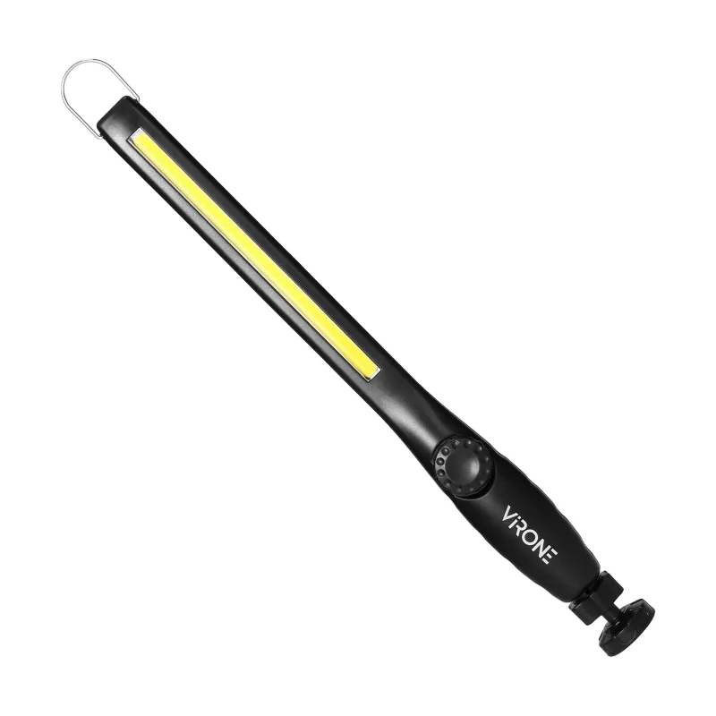 VIRONE LED dielenská baterka ( svietidlo ) 10W, 400lm, 2000mAh, stmievač, magnet, háčik