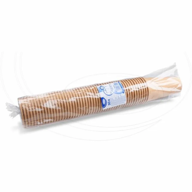 Papírový kelímek hnědý 510 ml, XL (Ø 90 mm) [50 ks] (76451)