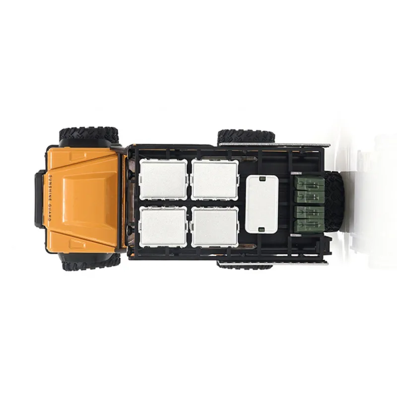 AMEWI D90X28 METALL Crawler 4WD 1:28 žlutá