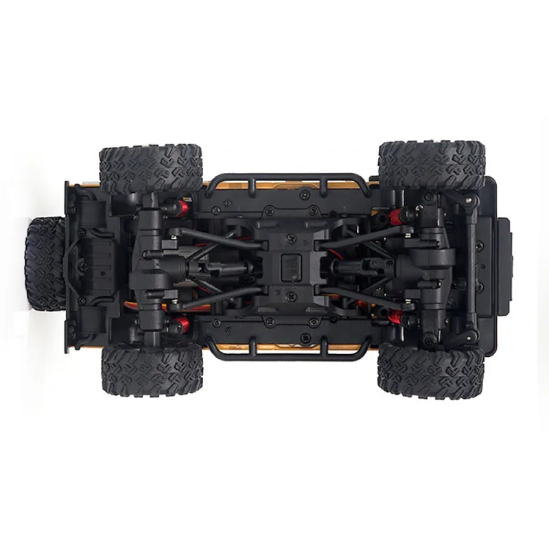 AMEWI D90X28 METALL Crawler 4WD 1:28 žlutá