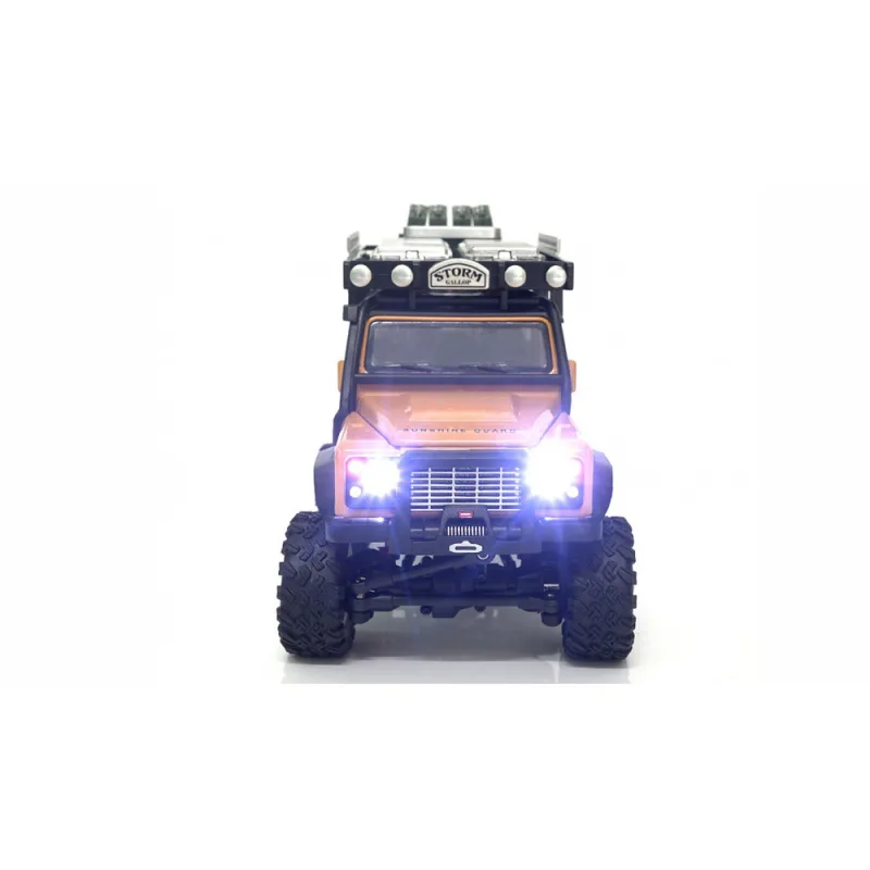 AMEWI D90X28 METALL Crawler 4WD 1:28 žlutá