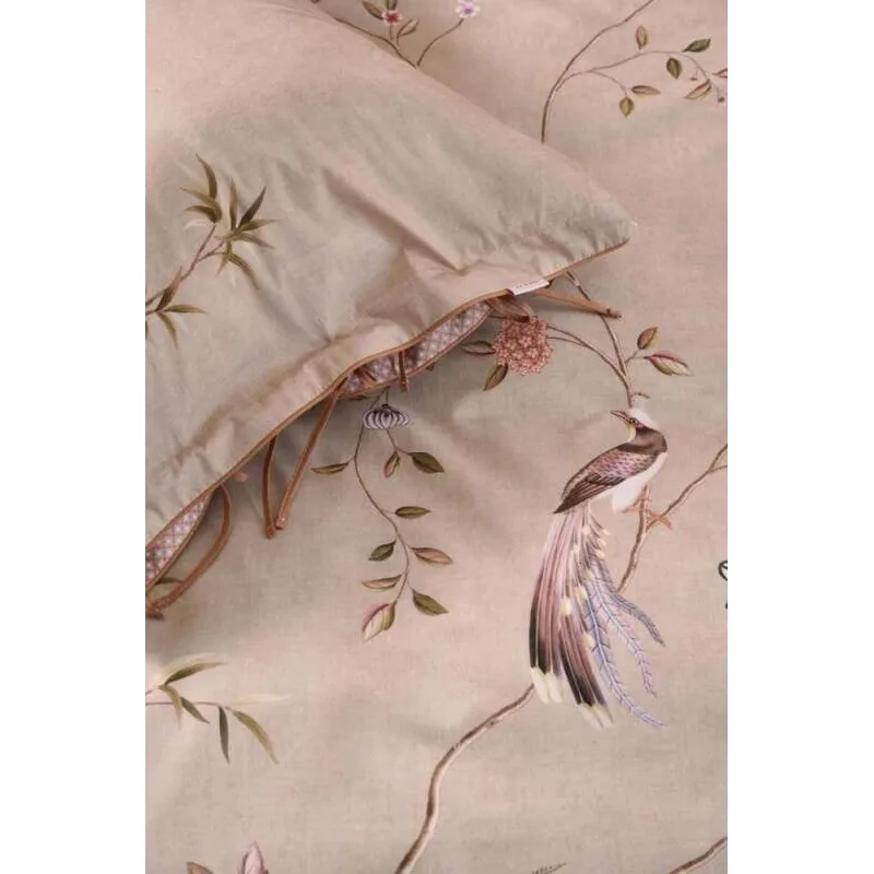 Pip Studio perkálové povlečení Bamboo Blossom béžový 140x200 + 70x90 cm