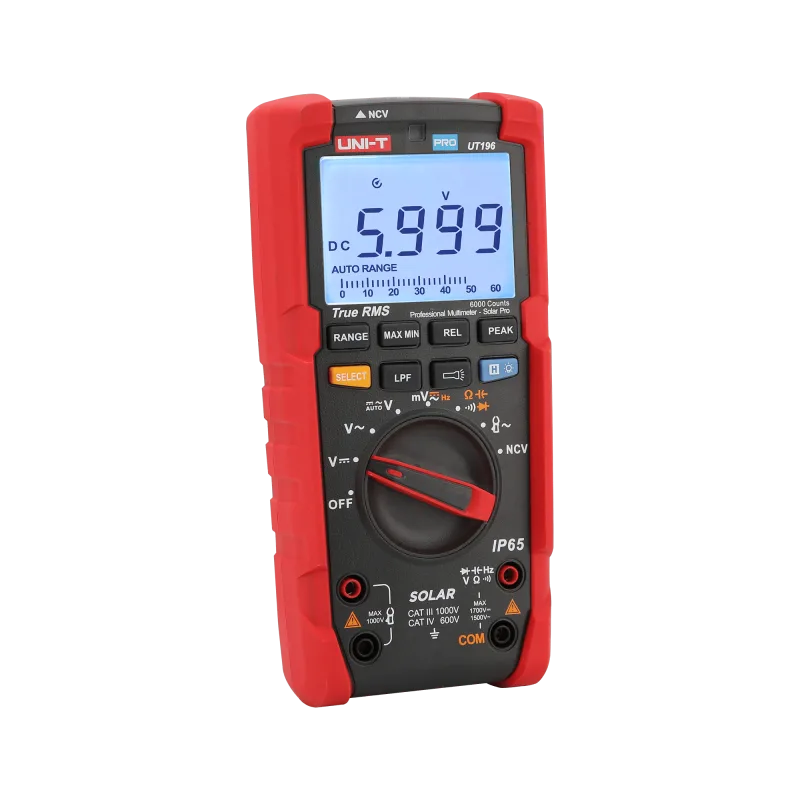 Univerzálny multimeter Uni-T UT196 1700 V AC 1500 V DC Solar PRO MIE0468