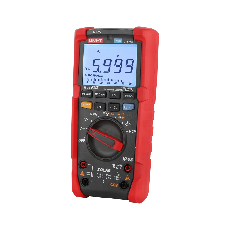 Univerzálny multimeter Uni-T UT196 1700 V AC 1500 V DC Solar PRO MIE0468