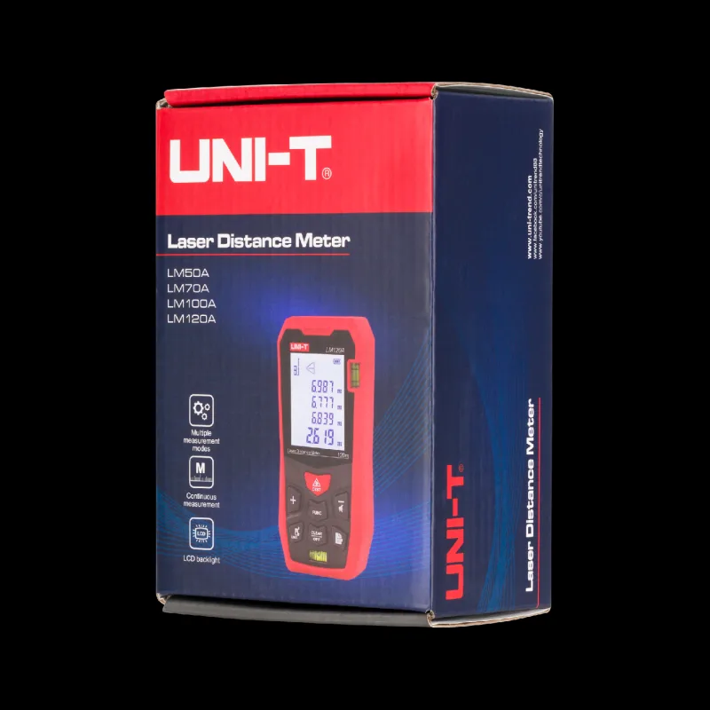 Digitálny merač vzdialenosti Uni-T LM100A 100 metrov ±(2 mm + 5 x 10^(-5) D) MIE0448