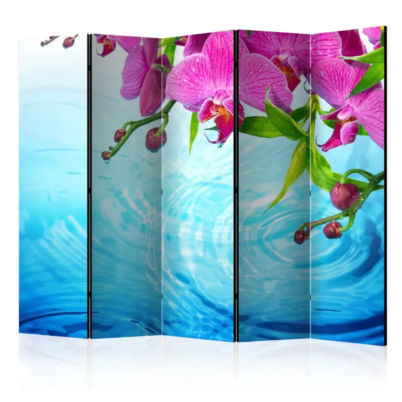Artgeist Paraván - Orchids over Water II [Room Dividers]