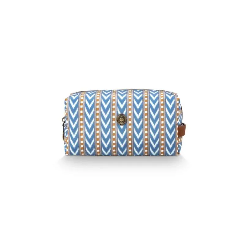 Pip Studio Coco Samba Stripe kosmetická taška, modrá