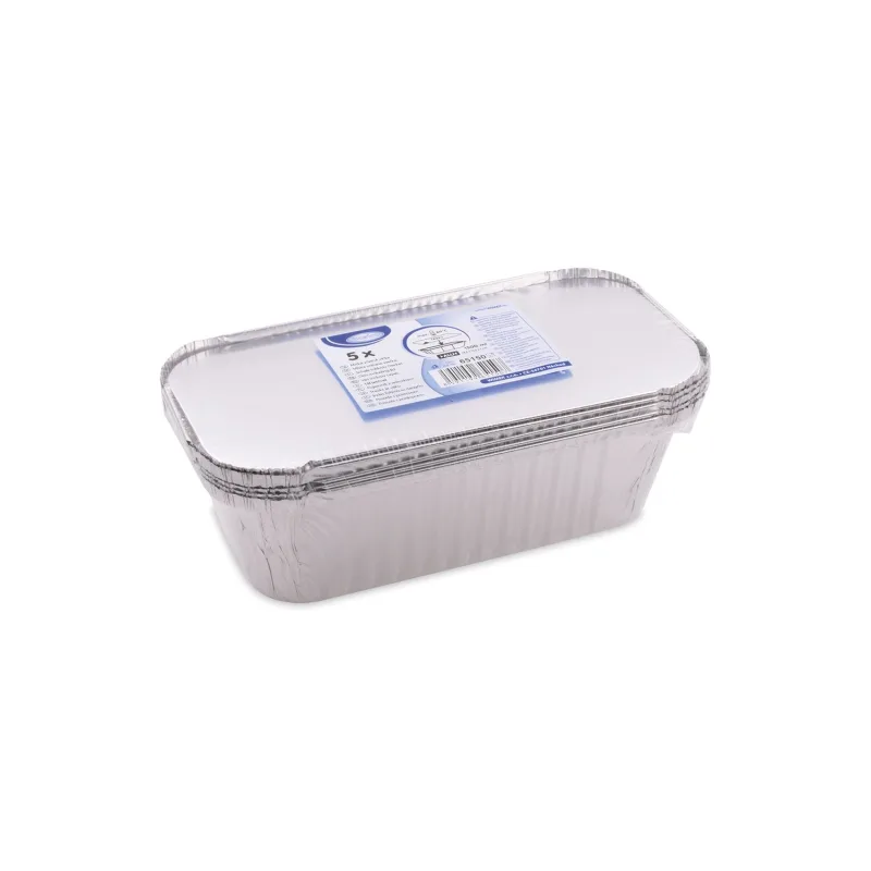 Miska hranatá ALU 1500 ml včetně víčka [5 ks] (65150)