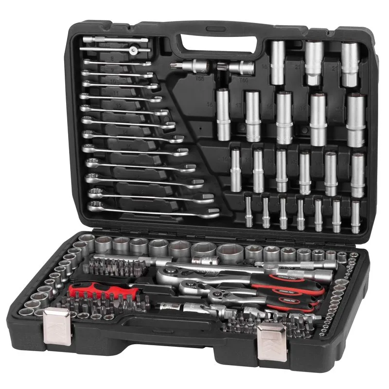 Stend pro Sada náradia Strend Pro S221, 215 dielna, v kufri, 1/2"+1/4"+3/8"