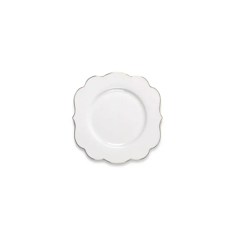 Pip Studio Royal White dezertní talířek Ø17cm, bílý