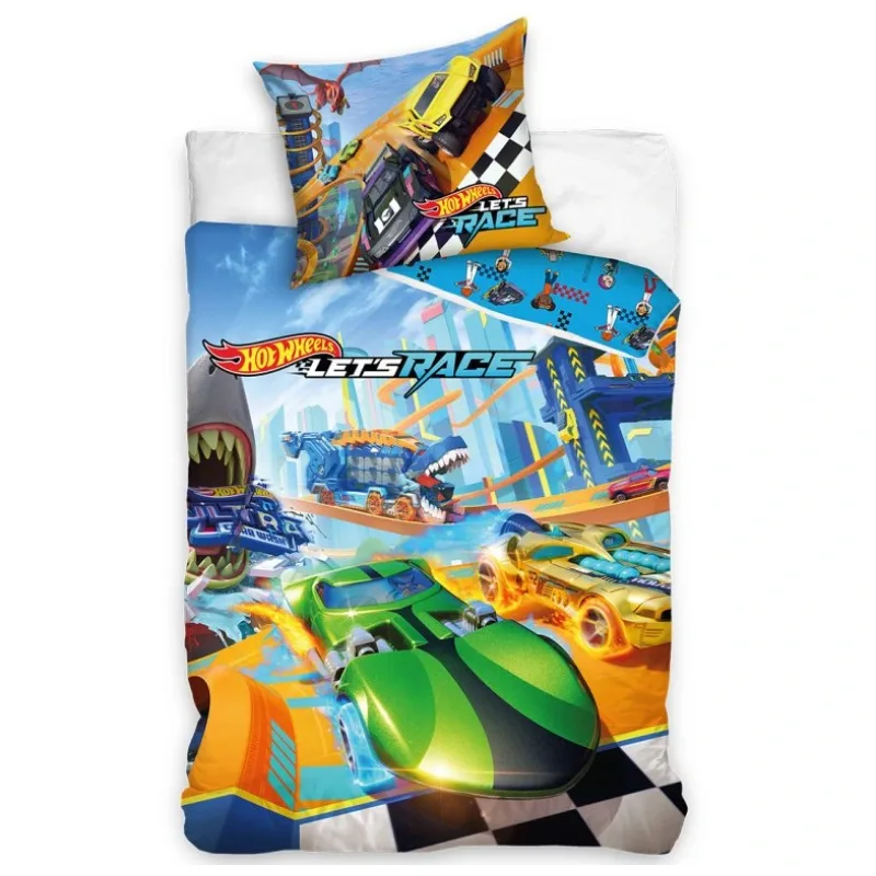 Detské obliečky Hot Wheels Let´s Race 140x200/70x90 cm