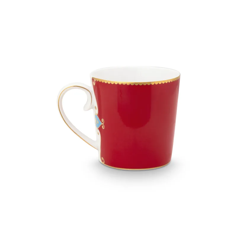 Pip Studio Love Birds hrnek 225ml, červený