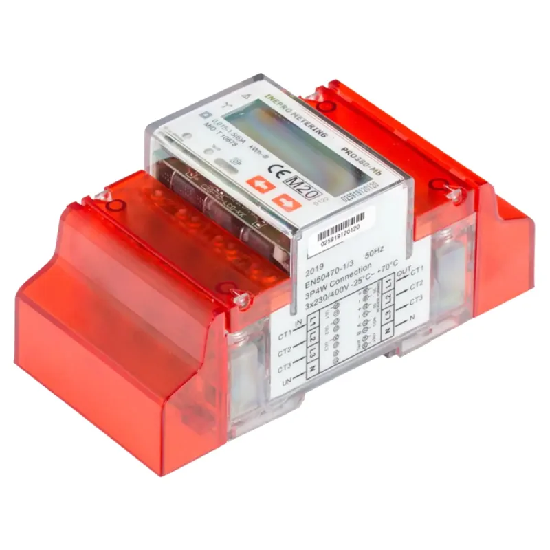 Elektromer 3F na DIN lištu trojfázový Inepro PRO380-CT Mb x/5A M-Bus, MID polopriamy