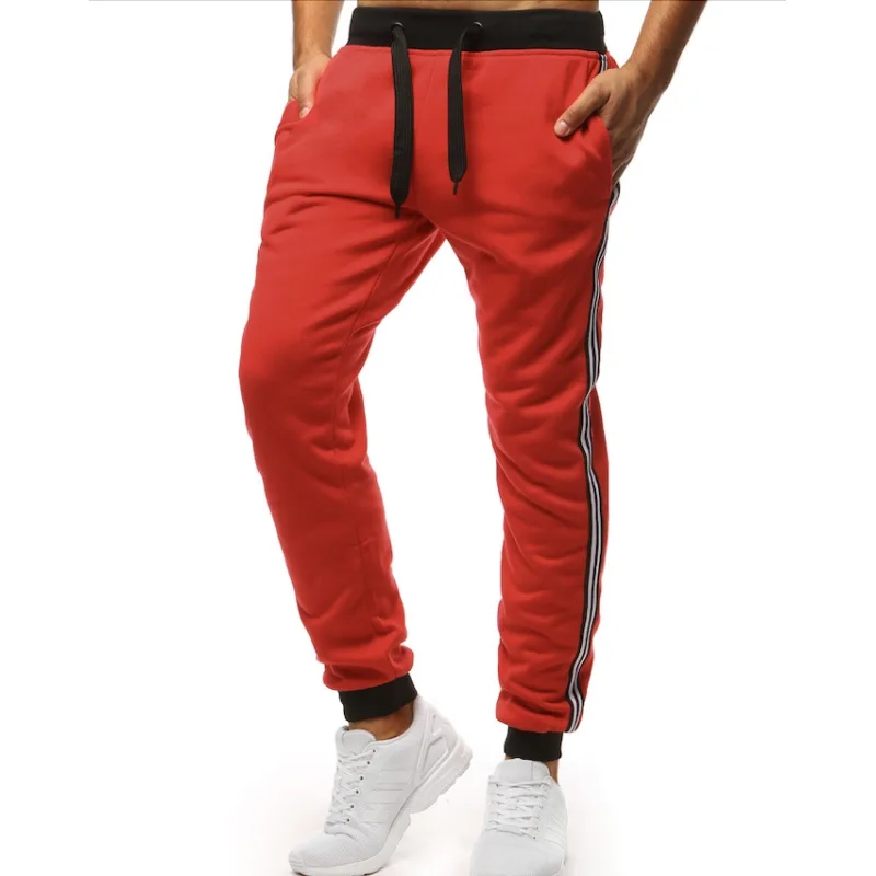 Pánske jogger tepláky červené Dstreet UX3536 M