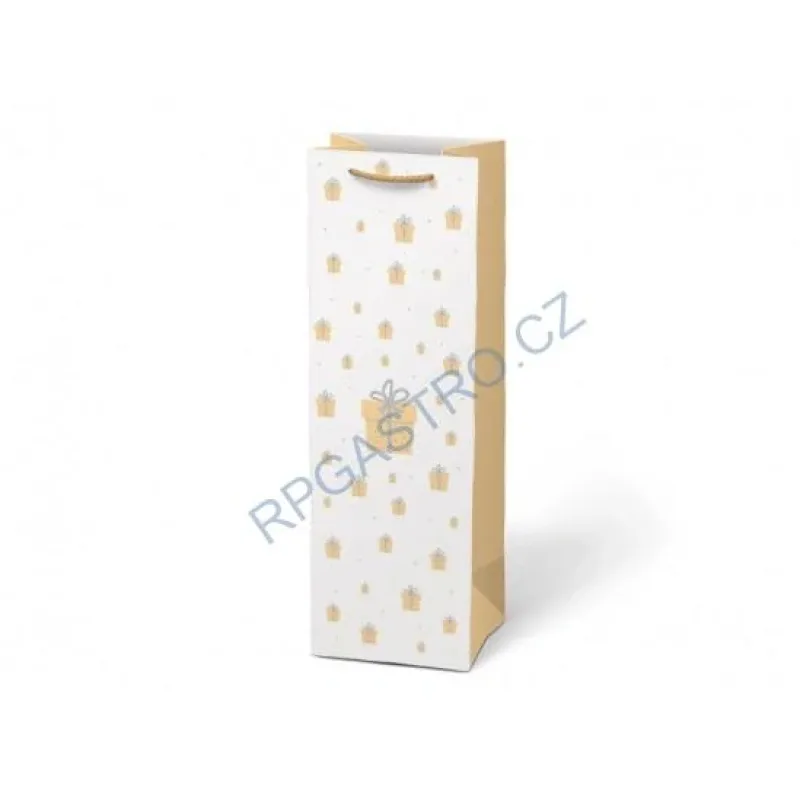 Papírová taška vánoční T12 na lahev V27 12 x 36 x 10 cm (5252733.4) (Papírová taška vánoční T12 na víno V27 12 x 36 x 10 cm (5252733.4))