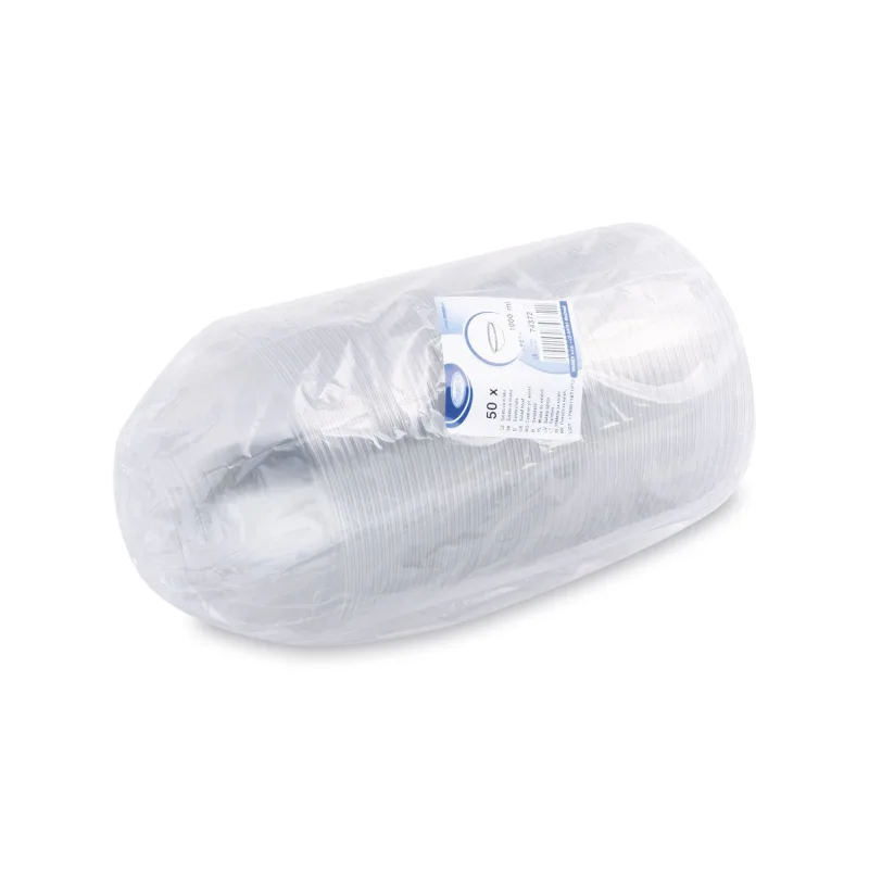 Salátová miska PREMIUM průhledná 1000 ml (PET) [50 ks] (74372)