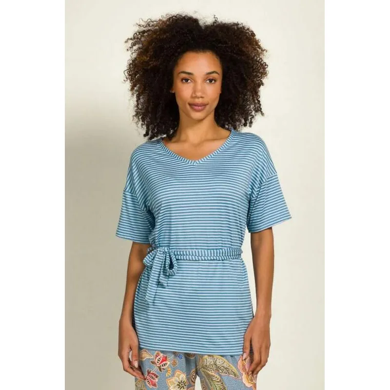 Pip Studio triko s krátkým rukávem Tonya Little Sumo Stripe, modré