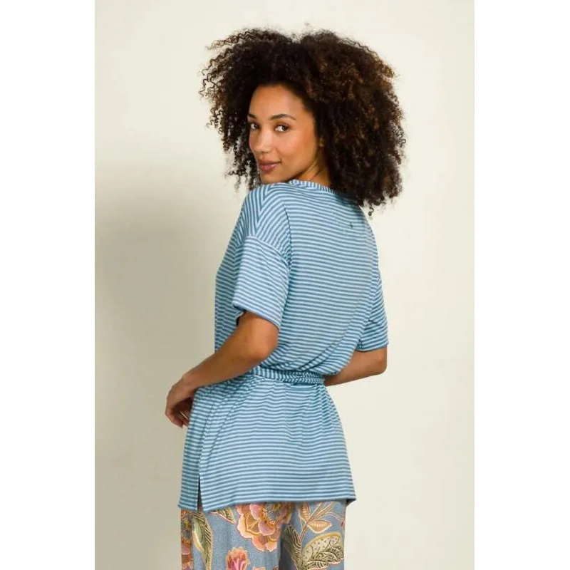 Pip Studio triko s krátkým rukávem Tonya Little Sumo Stripe, modré
