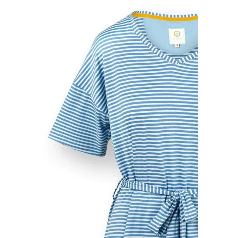 Pip Studio triko s krátkým rukávem Tonya Little Sumo Stripe, modré