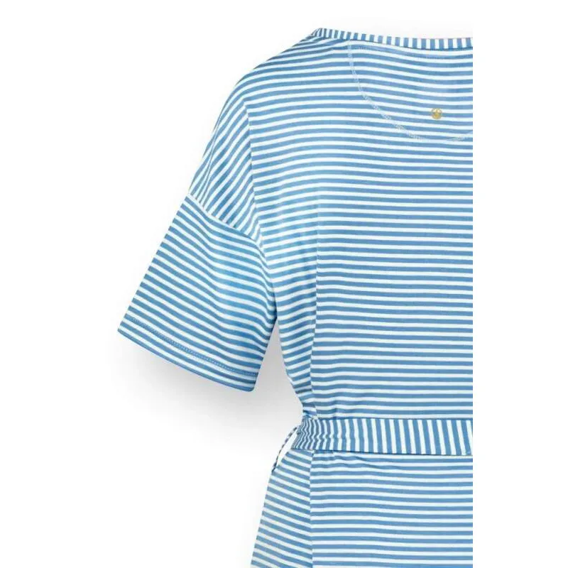 Pip Studio triko s krátkým rukávem Tonya Little Sumo Stripe, modré