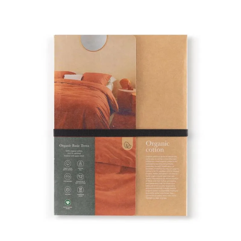 Organic Care povlečení z organické bio bavlny 140x200 + 70x90, terra