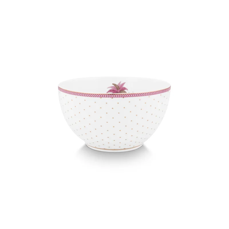 Pip Studio Jolie Dots Gold miska ∅15cm, růžová