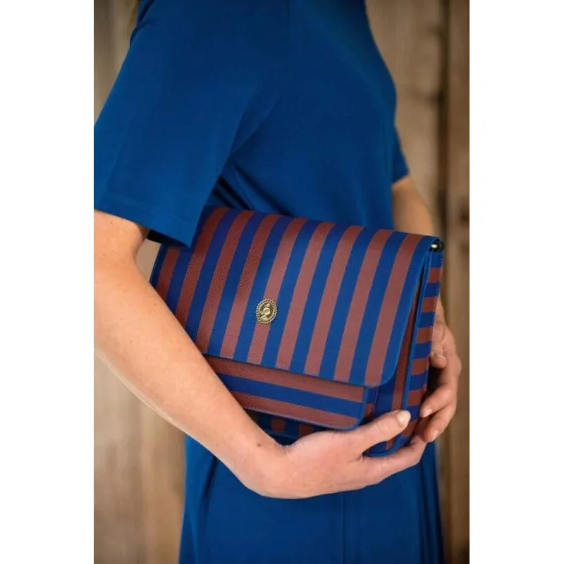 Pip Studio Fenna Stripe Cross Body kabelka, modrá