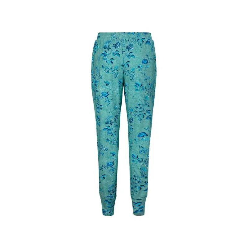 Pip Studio Bobien dlouhé kalhoty Tokyo Blossom, zelené