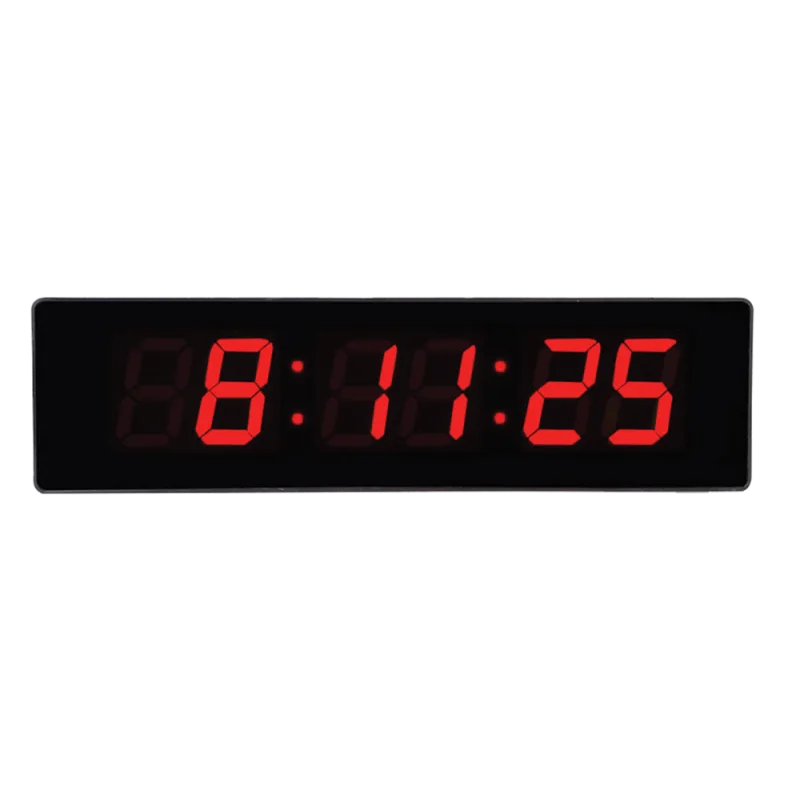 JVD Digitální černé hodiny s LED podsvícením červené číslice JVD DH4813.1