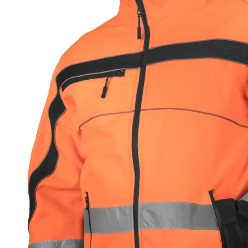 Leber&Hollman NEMO PB reflexná softshellová bunda oranžová