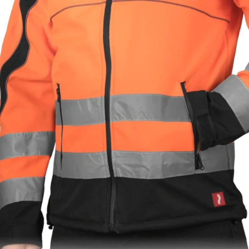 Leber&Hollman NEMO PB reflexná softshellová bunda oranžová