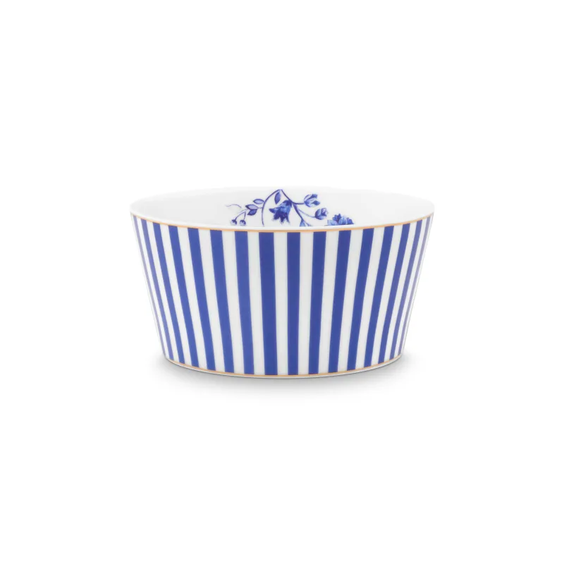 Pip Studio Royal stripes miska ∅12cm, bílo-modrá