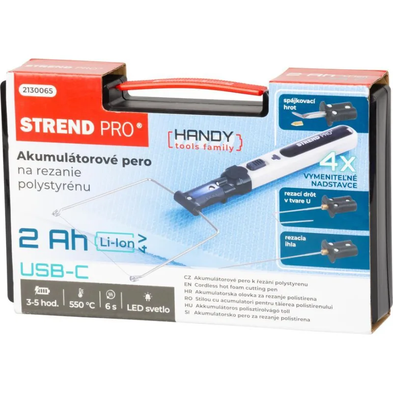Pero Strend Pro, rezač na polystyrén, 2000mAh, USB nabíjanie, s príslušenstvom